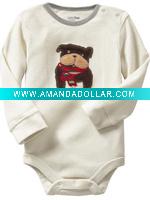 Wholesale Long sleeves infant jumpsuit,baby body suit