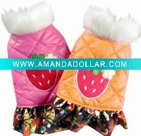 dog clothes/Strawberry coat