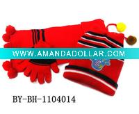baby hat&scarf&gloves suit