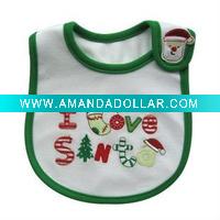 Wholesale 2011 Three-dimensional embroidery baby bibs