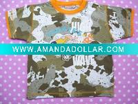 Wholesale 100%cotton short-sleeve baby t-shirt boy T-shirt