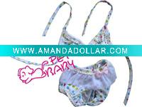 Wholesale dog clothes colourful bikini swimwear