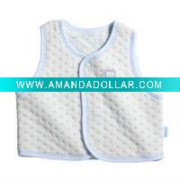 Wholesale 100% cotton two layer jercy baby sleeveless pyjama sleepwear underwear baby wear