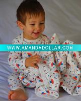 Wholesale 100% organic cotton/bamboo baby blankets/ double layer/super soft