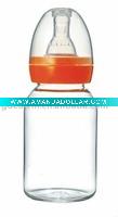 Wholesale high borosilicate glass baby bottle borosilicate glass feeding bottle