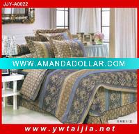HOT selling comfortable and printing quilted bed cover