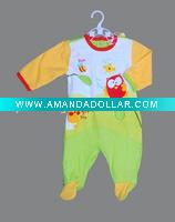 Wholesale 100% cotton lovely baby jumper with print