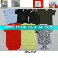 Wholesale Baby rompers stock/closeout child jumpers/overstock baby wear/pantywaist stock/baby union suit overstock(KBRM-0079)