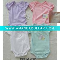 Wholesale Baby rompers stock/closeout child jumpers/overstock baby wear/pantywaist stock/baby union suit overstock(KBRM-0081)