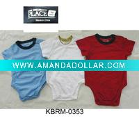 Wholesale Baby rompers stock/closeout child jumpers/overstock baby wear/pantywaist stock/baby union suit overstock(KBRM-0085)