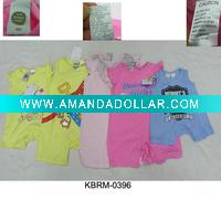 Wholesale Baby rompers stock/closeout child jumpers/overstock baby wear/pantywaist stock/baby union suit overstock(KBRM-0084)