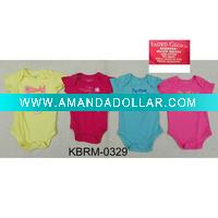 Wholesale Baby rompers stock/closeout child jumpers/overstock baby wear/pantywaist stock/baby union suit overstock(KBRM-0091)