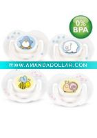 silicone pacifier with holder