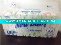 Wholesale NEW BABY soft cotton cover baby diaper with PP tape