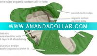 Wholesale Cloth baby nappy /PUL&Minkee Pattern baby diapers