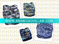 Wholesale beautiful printed pul cloth diaper