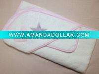 Wholesale Micro Coral Fleece Hooded Baby Towel