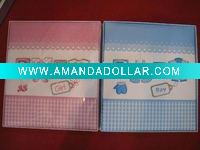 Baby Photo album 4x6 printed cover gift box packing