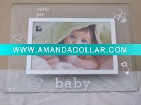 Wholesale baby mirror photo frame 4x6 size