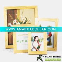 Wholesale natural wooden baby photo frame