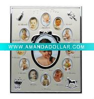 Wholesale 12 Rounded Opening Baby Aluminum Photo frame