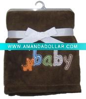 coffee polar fleece blanket