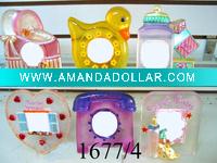 Polyresin Clear baby frames,6asst.