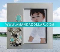 Wholesale silver plated metal photo frame for baby/kid/child