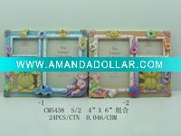 Wholesale Poly Photo Frame with Bear&Baby(2"x3"&4"x6")