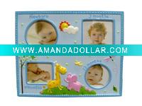 Polyresin resin photo frame,picture frame with bear baby figurine for gift and decoration