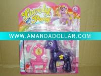 Wholesale Beauty Toy Set With Horse(with light)