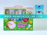 Baby mobile (plush cats)