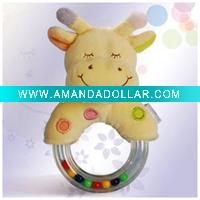 Wholesale Baby Giraffe Rattle with Hang Card