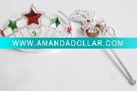 Wholesale Fashion Plasitc Crown with Magic Stick