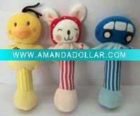Wholesale Interesting Plush Baby Rattle