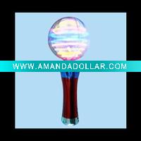 flashing spinning ball