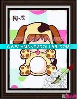 Wholesale baby oil painting- Chinese Zodiac-Dog