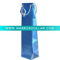 baby blue bottle bag wine bag