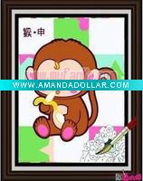 Wholesale baby oil painting- Chinese Zodiac-Monkey