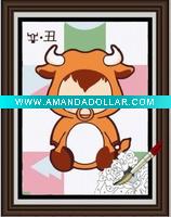 baby oil painting- Chinese Zodiac-Ox