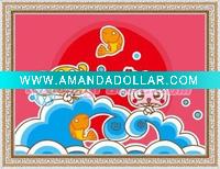 Wholesale baby oil painting- Little Fish