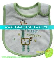 Wholesale 2011 Three-dimensional embroidery baby bibs