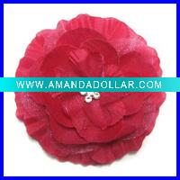 Wholesale Baby Peony Rhinestone Hair Flower Hair Accessory