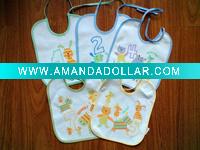 towelling baby bib