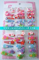 baby bobby hair clip set with duck design