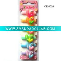 small ring baby hair band resin pendant