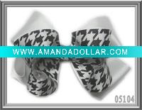 zebra print flower for baby hair accessories05104
