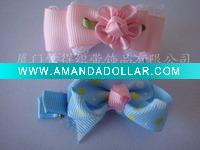 Silk flower hair clips