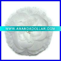 Wholesale Baby White Rhinestone Hair Flower Hair Accessory