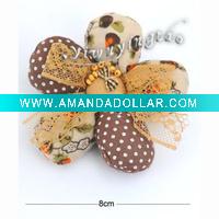 fabric flower hair pin